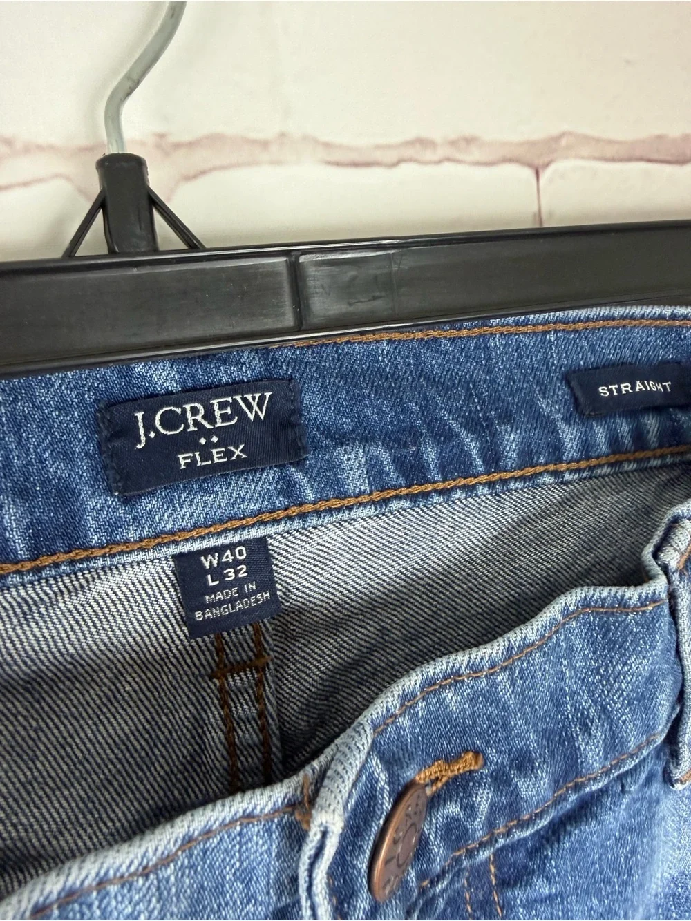 J. Crew Straight-Leg Mid Blue Jeans